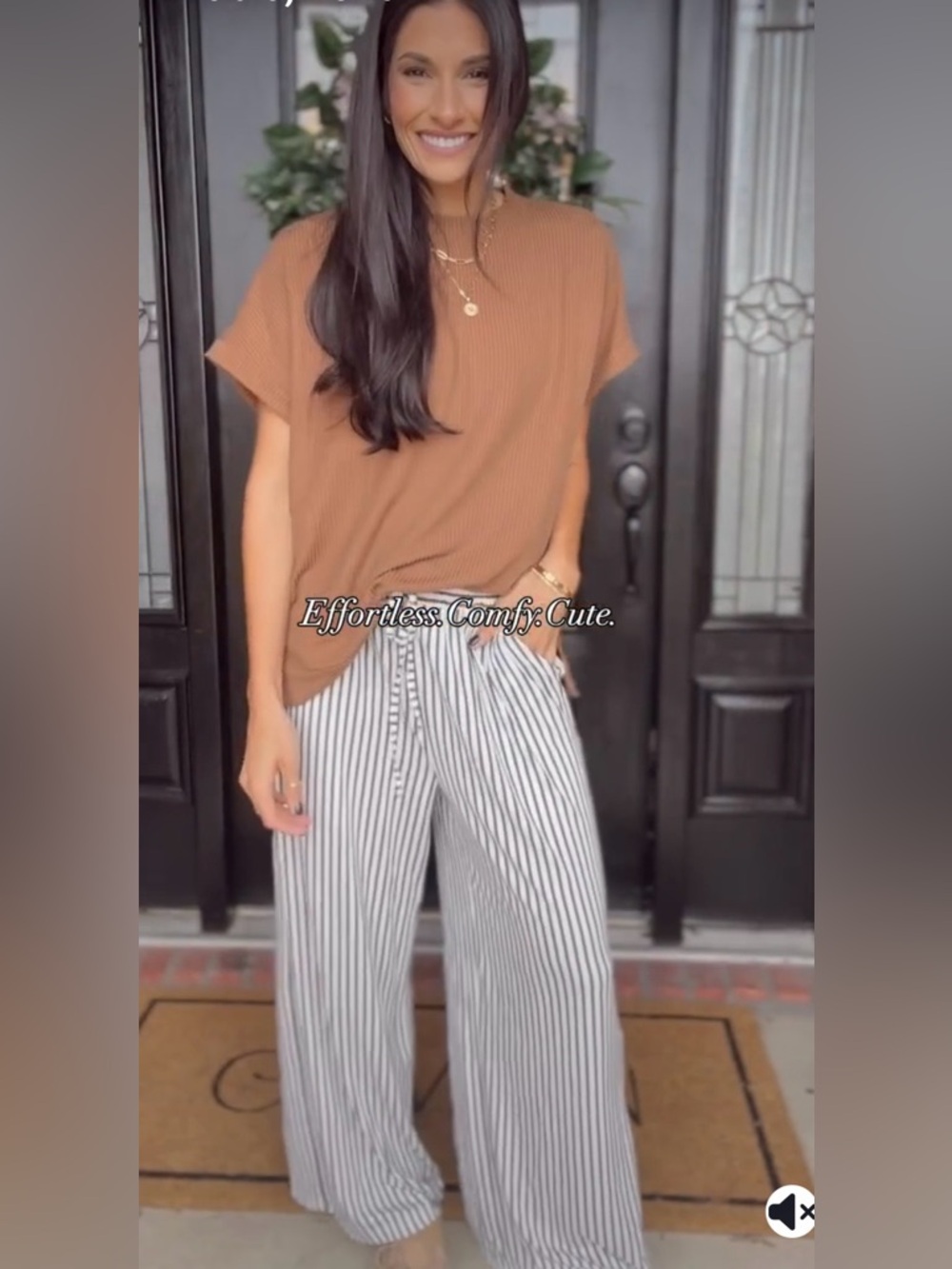Acelitt Women Casual Wide Leg Pants with Pockets